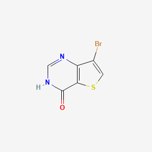 Chemical structure of 7-Bromothieno(3,2-d)pyrimidin-4-ol