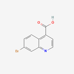 Chemical structure of 7-Bromoquinoline-4-carboxylic acid