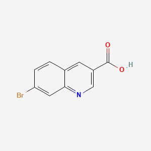 Chemical structure of 7-Bromoquinoline-3-carboxylic acid