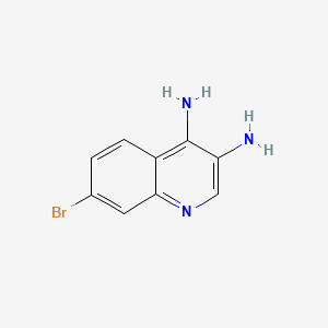 Chemical structure of 7-Bromoquinoline-3,4-diamine