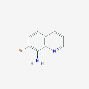 Chemical structure of 7-Bromoquinolin-8-amine