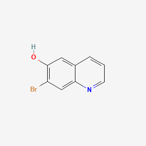 Chemical structure of 7-Bromoquinolin-6-ol