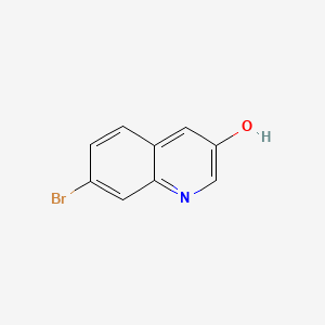 Chemical structure of 7-Bromoquinolin-3-ol