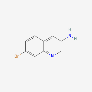 Chemical structure of 7-Bromoquinolin-3-amine