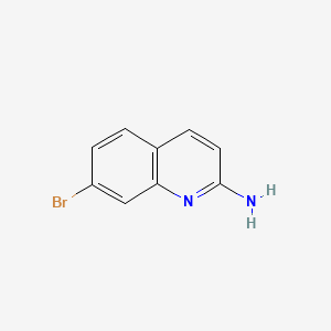 Chemical structure of 7-Bromoquinolin-2-amine