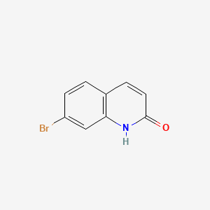 Chemical structure of 7-bromoquinolin-2(1H)-one