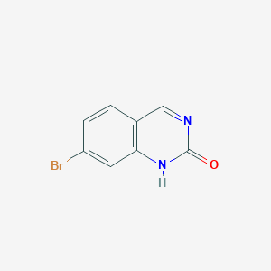 Chemical structure of 7-BroMoquinazolin-2(1H)-one