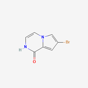 Chemical structure of 7-Bromopyrrolo[1,2-a]pyrazin-1(2H)-one