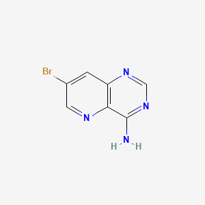 Chemical structure of 7-Bromopyrido[3,2-d]pyrimidin-4-amine