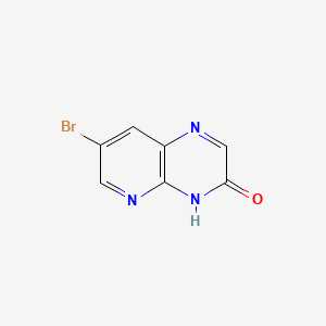 Chemical structure of 7-Bromopyrido[3,2-b]pyrazin-3(4H)-one