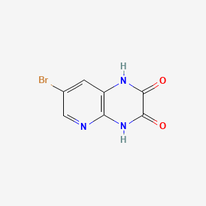 Chemical structure of 7-Bromopyrido[2,3-b]pyrazine-2,3(1H,4H)-dione