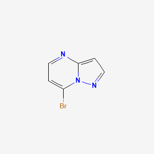 Chemical structure of 7-Bromopyrazolo[1,5-a]pyrimidine