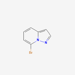 Chemical structure of 7-Bromopyrazolo[1,5-a]pyridine