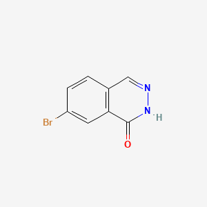 Chemical structure of 7-Bromophthalazin-1(2H)-one