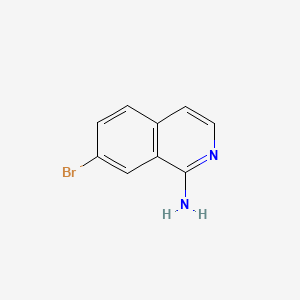 Chemical structure of 7-bromoisoquinolin-1-amine