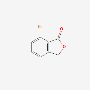 Chemical structure of 7-Bromoisobenzofuran-1(3H)-one