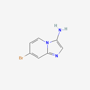 Chemical structure of 7-Bromoimidazo[1,2-a]pyridin-3-amine