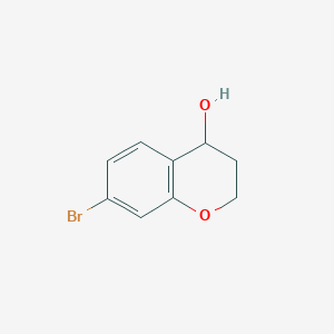 Chemical structure of 7-Bromochroman-4-ol