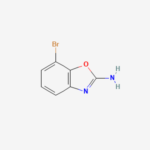 Chemical structure of 7-Bromobenzo[d]oxazol-2-amine
