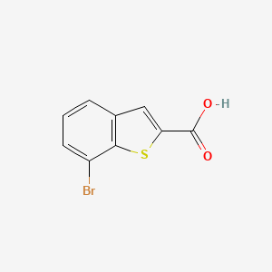 Chemical structure of 7-Bromobenzo[b]thiophene-2-carboxylic acid