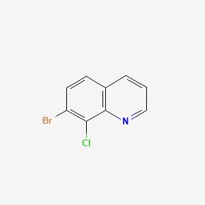 Chemical structure of 7-Bromo-8-chloroquinoline