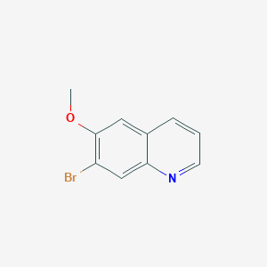 Chemical structure of 7-Bromo-6-methoxyquinoline