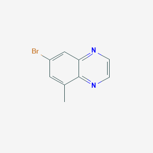 Chemical structure of 7-Bromo-5-methylquinoxaline