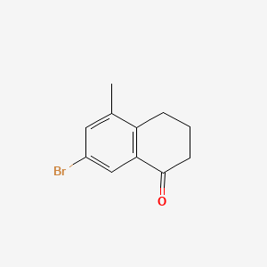 Chemical structure of 7-Bromo-5-methyl-3,4-dihydronaphthalen-1(2H)-one