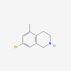 Chemical structure of 7-Bromo-5-methyl-1,2,3,4-tetrahydroisoquinoline
