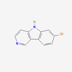 Chemical structure of 7-Bromo-5H-pyrido[4,3-b]indole