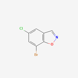 Chemical structure of 7-Bromo-5-chlorobenzo[d]isoxazole
