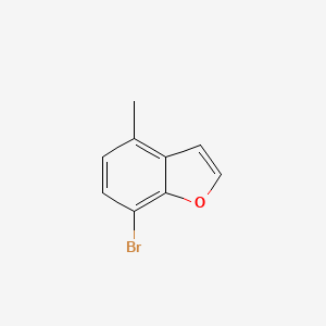 Chemical structure of 7-Bromo-4-methylbenzofuran