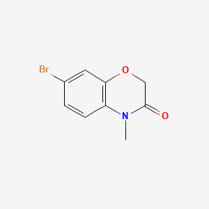 Chemical structure of 7-Bromo-4-methyl-2H-benzo[b][1,4]oxazin-3(4H)-one