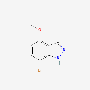 Chemical structure of 7-Bromo-4-methoxyindazole
