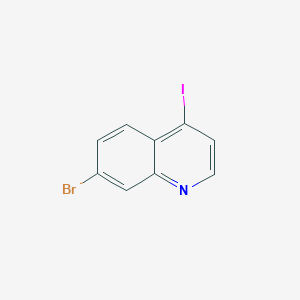 Chemical structure of 7-Bromo-4-iodoquinoline