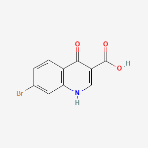 Chemical structure of 7-Bromo-4-hydroxyquinoline-3-carboxylic acid
