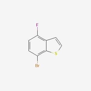 Chemical structure of 7-Bromo-4-fluoro-1-benzothiophene