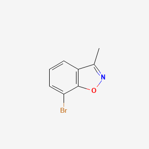 Chemical structure of 7-Bromo-3-methylbenzo[d]isoxazole