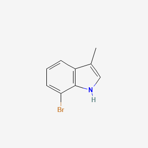 Chemical structure of 7-BROMO-3-METHYL-1H-INDOLE