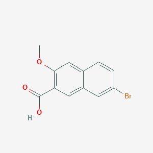 Chemical structure of 7-Bromo-3-methoxy-2-naphthoic acid