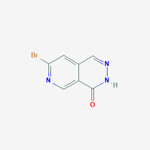 Chemical structure of 7-Bromo-3H-pyrido[3,4-d]pyridazin-4-one