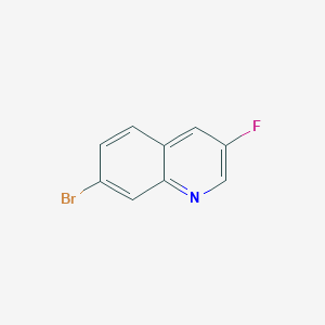 Chemical structure of 7-Bromo-3-fluoroquinoline