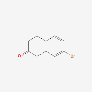 Chemical structure of 7-Bromo-2-tetralone