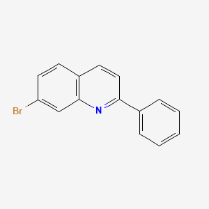 Chemical structure of 7-Bromo-2-phenylquinoline