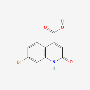 Chemical structure of 7-Bromo-2-oxo-1,2-dihydroquinoline-4-carboxylic acid