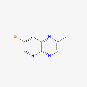 Chemical structure of 7-Bromo-2-Methylpyrido[2,3-B]Pyrazine