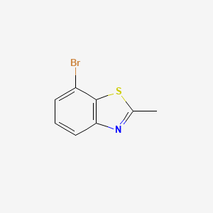 Chemical structure of 7-Bromo-2-methylbenzo[d]thiazole