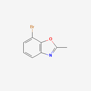 Chemical structure of 7-Bromo-2-methylbenzo[d]oxazole