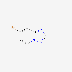 Chemical structure of 7-Bromo-2-methyl-[1,2,4]triazolo[1,5-a]pyridine