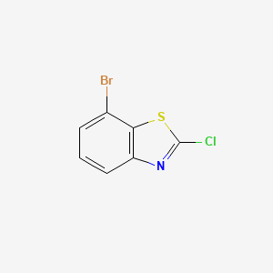 Chemical structure of 7-Bromo-2-chlorobenzo[d]thiazole